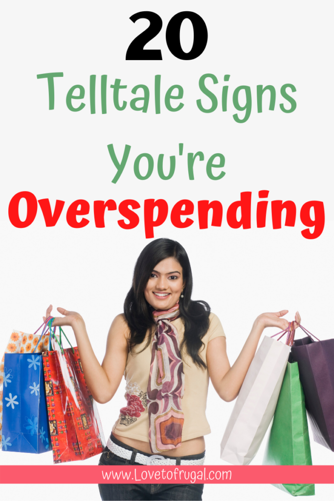 signs you're overspending