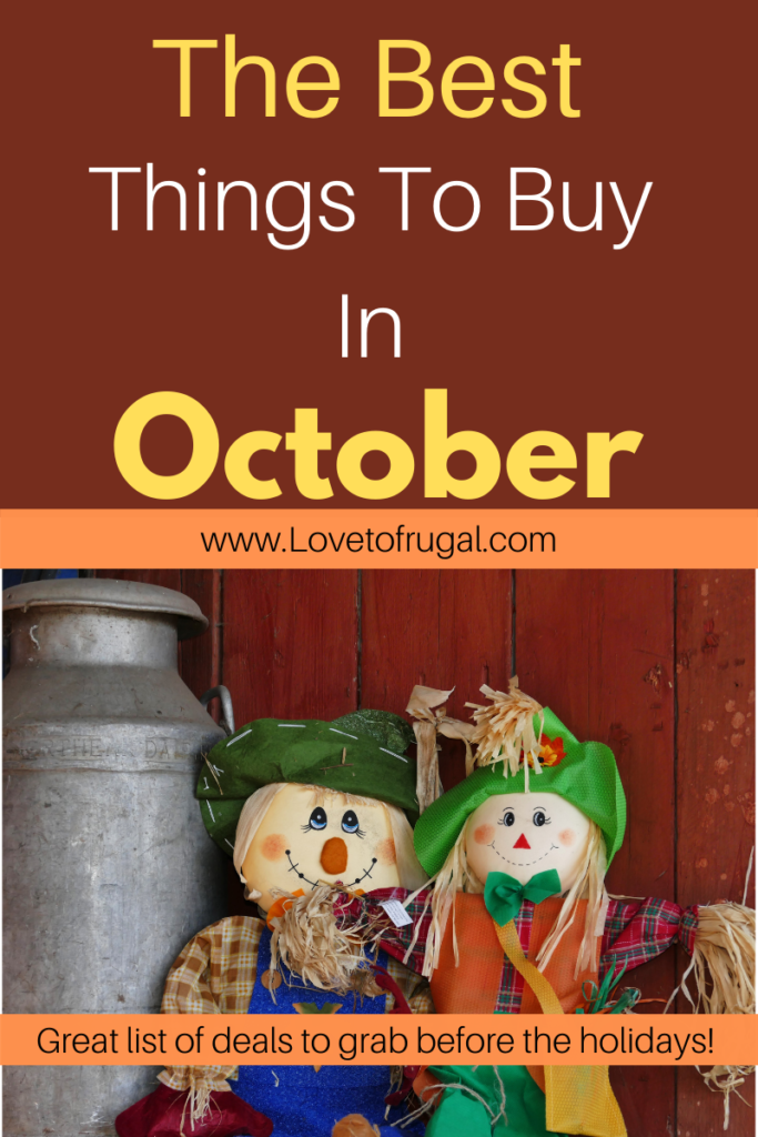 best things to buy in October