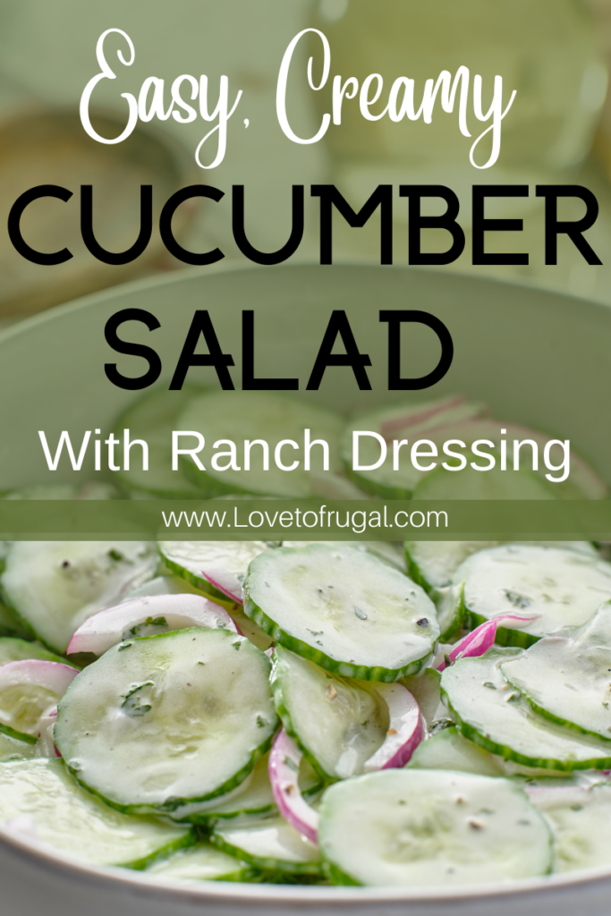 cucumber salad with ranch dressing