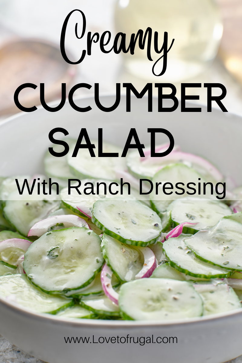 cucumber salad with ranch dressing