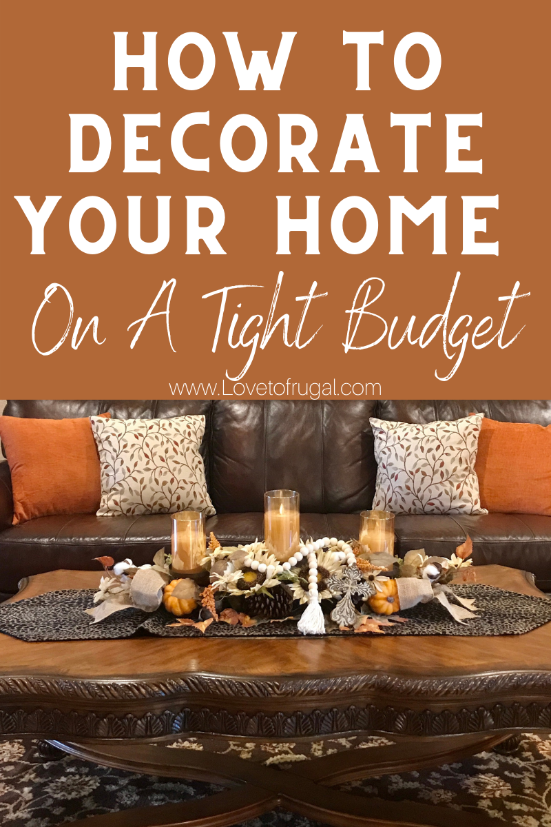 how to decorate on a tight budget