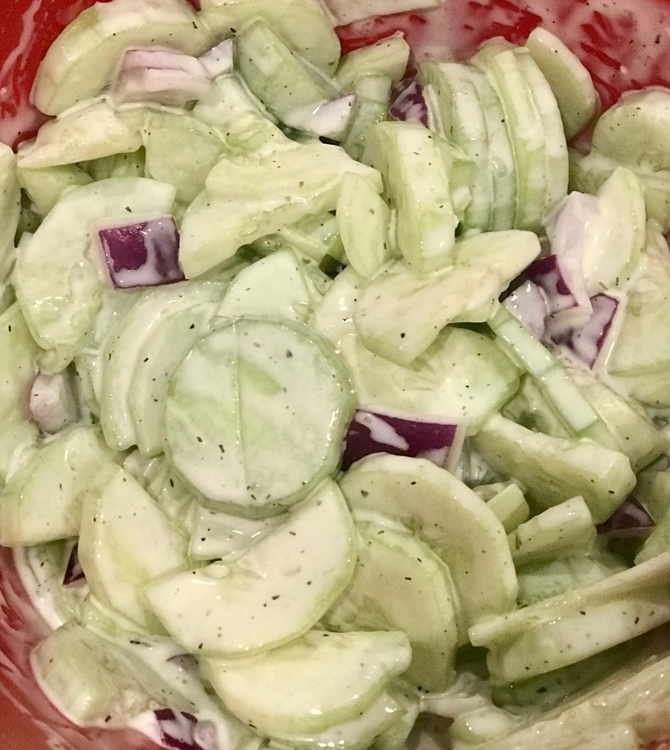 cucumber salad ranch dressing