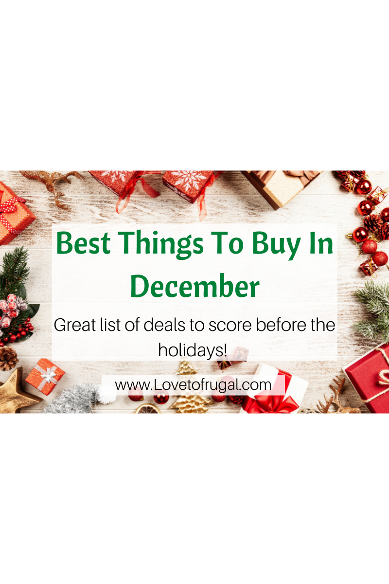 Best Things To Buy In December