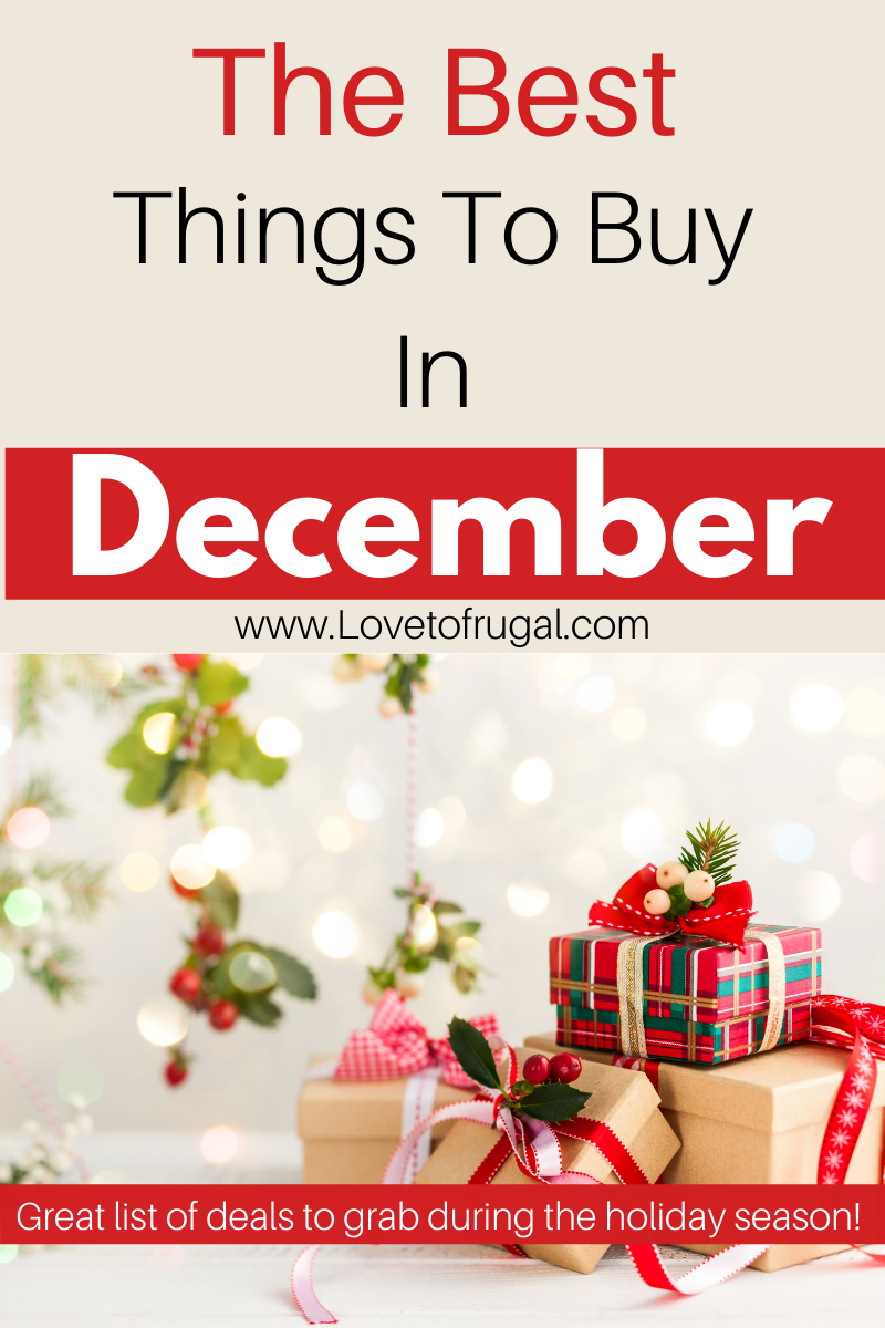 best things to buy in December