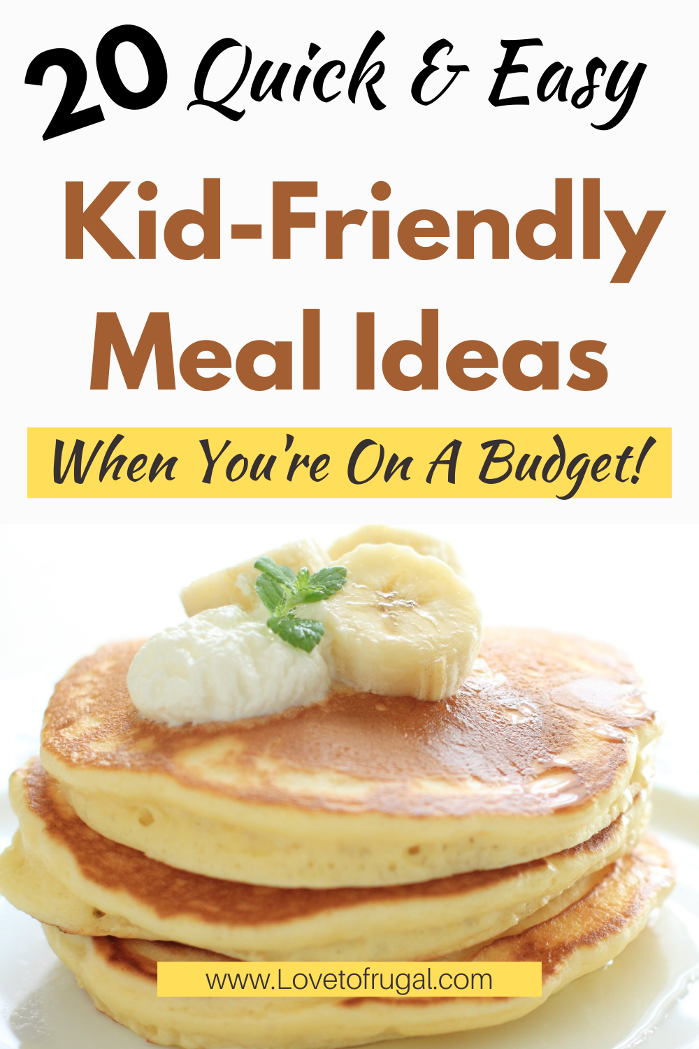 quick & easy frugal meal ideas
