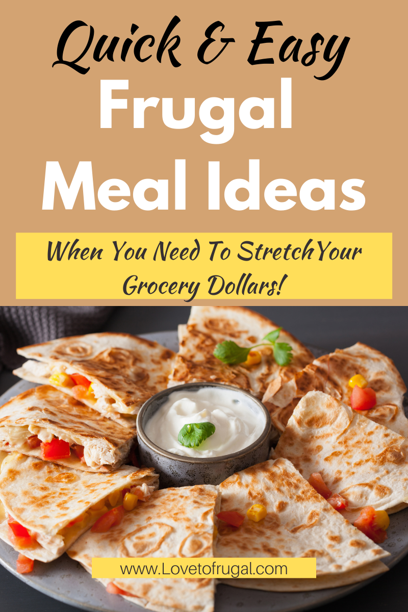 quick & easy frugal meal ideas