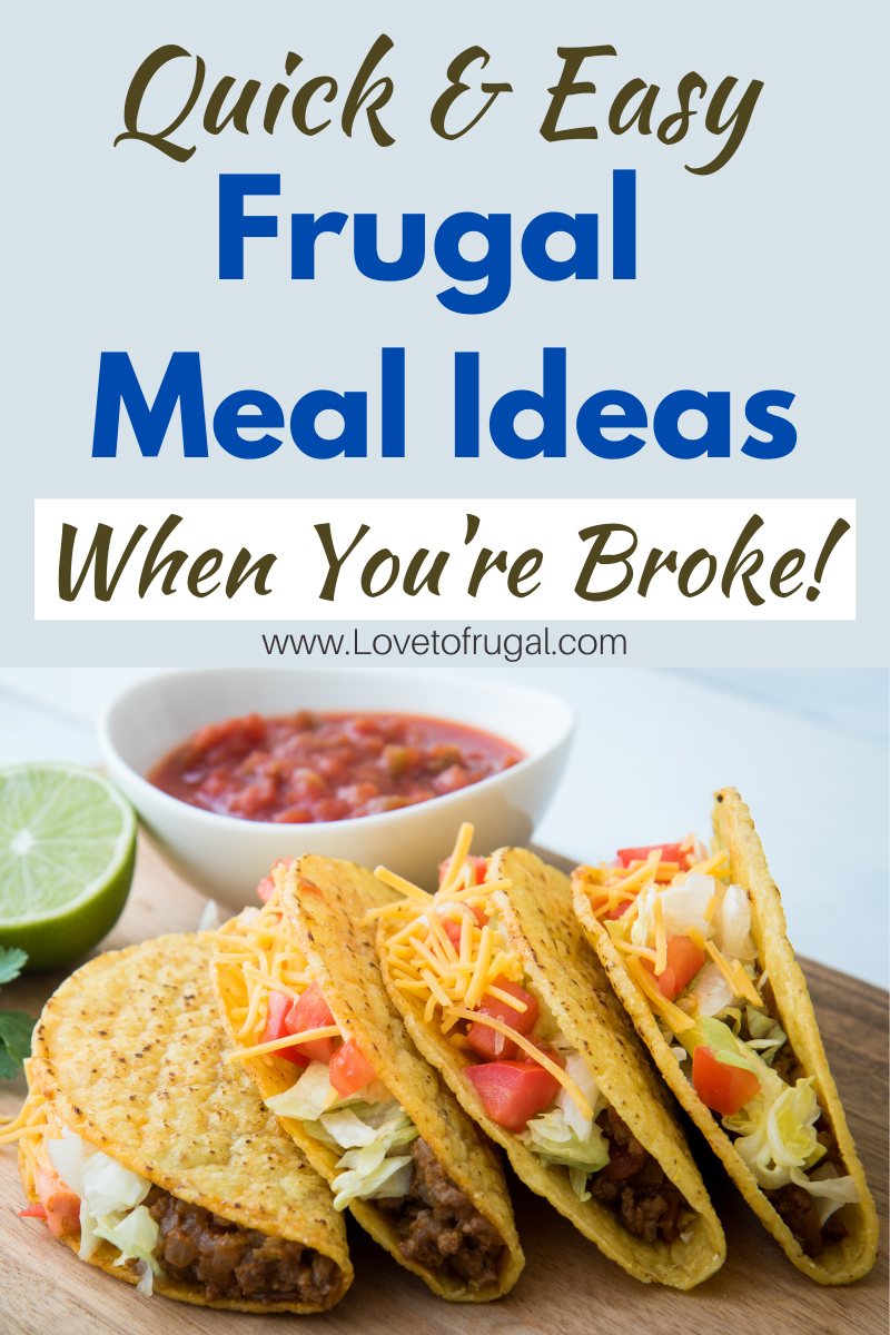 quick & easy frugal meal ideas