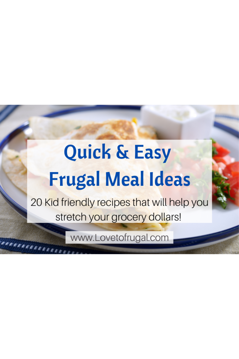 quick & easy frugal meal ideas