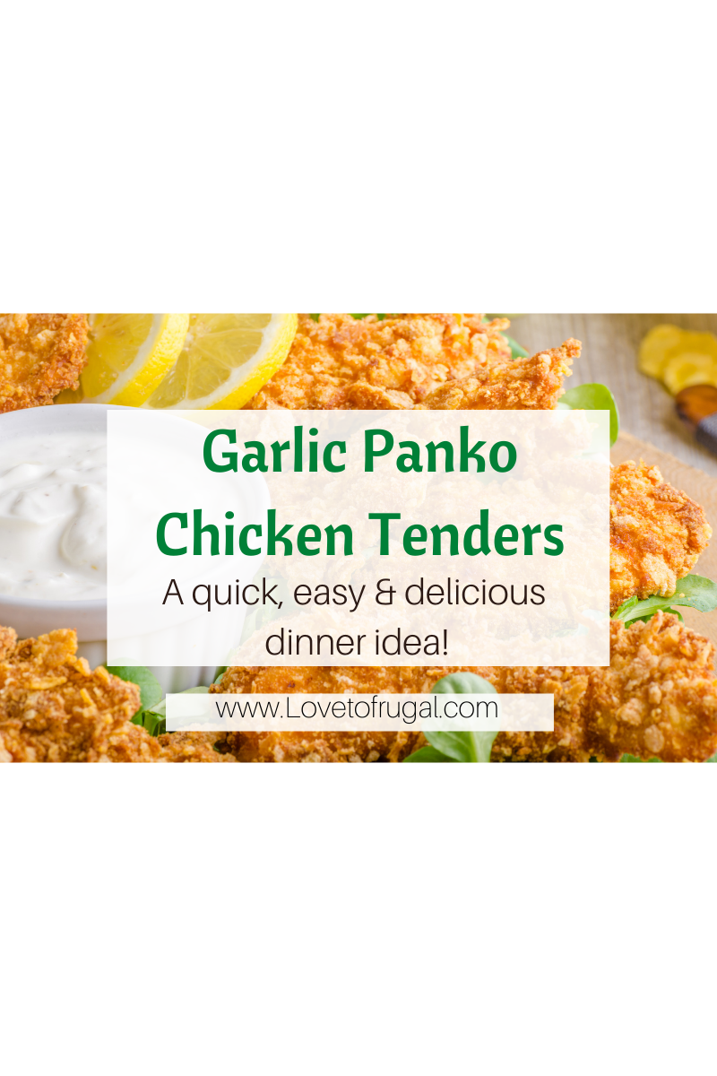 Garlic Panko Chicken Tenders