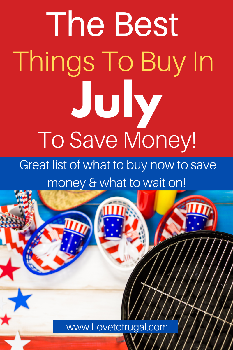 best things to buy in July