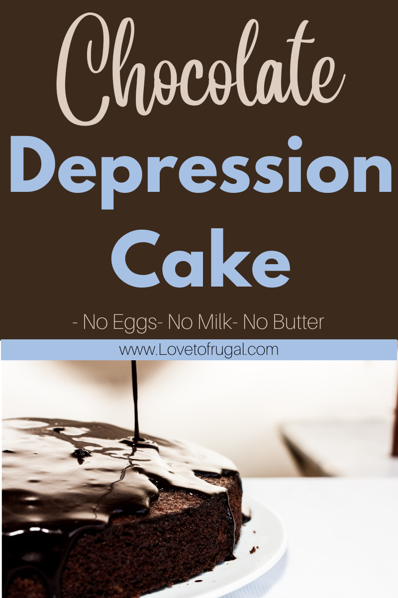 chocolate depression cake
