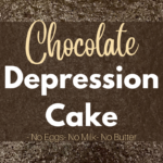 chocolate depression cake