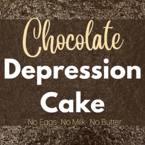 chocolate depression cake