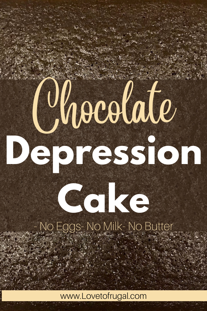 chocolate depression cake