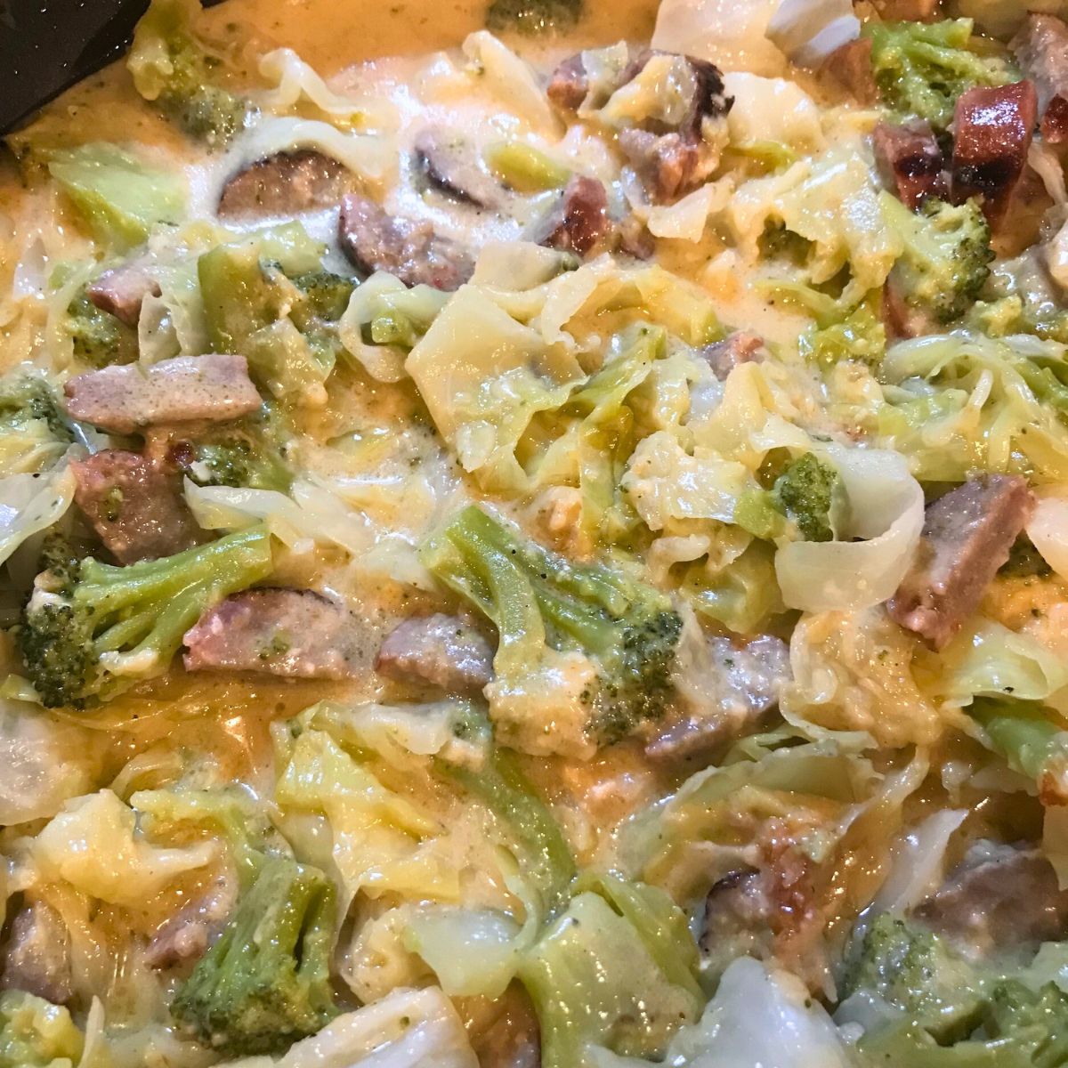 Sausage Cabbage Broccoli Skillet