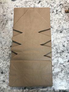 how to make paper bag snowflakes