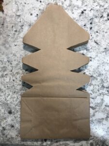 how to make paper bag snowflakes