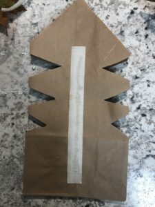 how to make paper bag snowflakes
