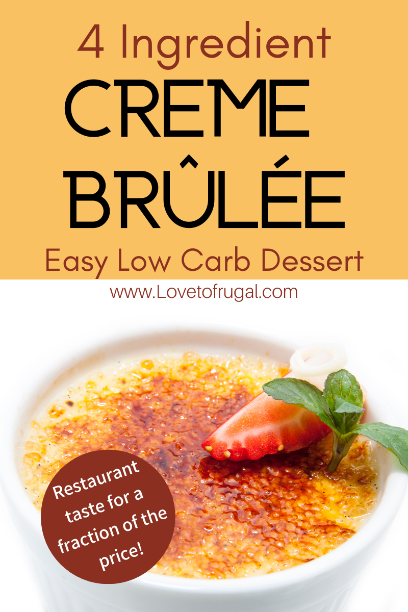 low carb Creme Brulee