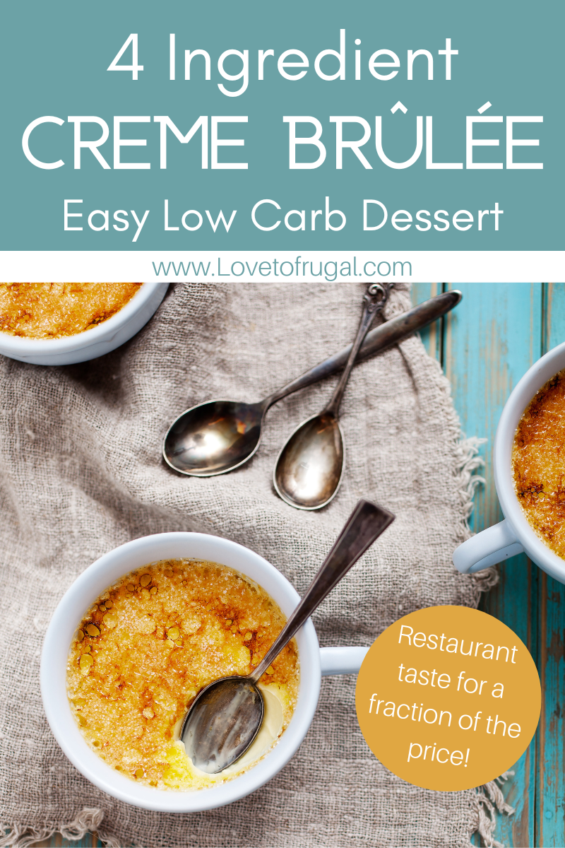 low carb Creme Brulee