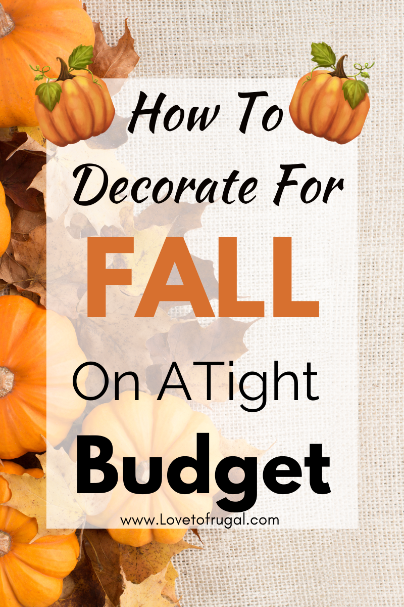 fall decorating ideas on a budget