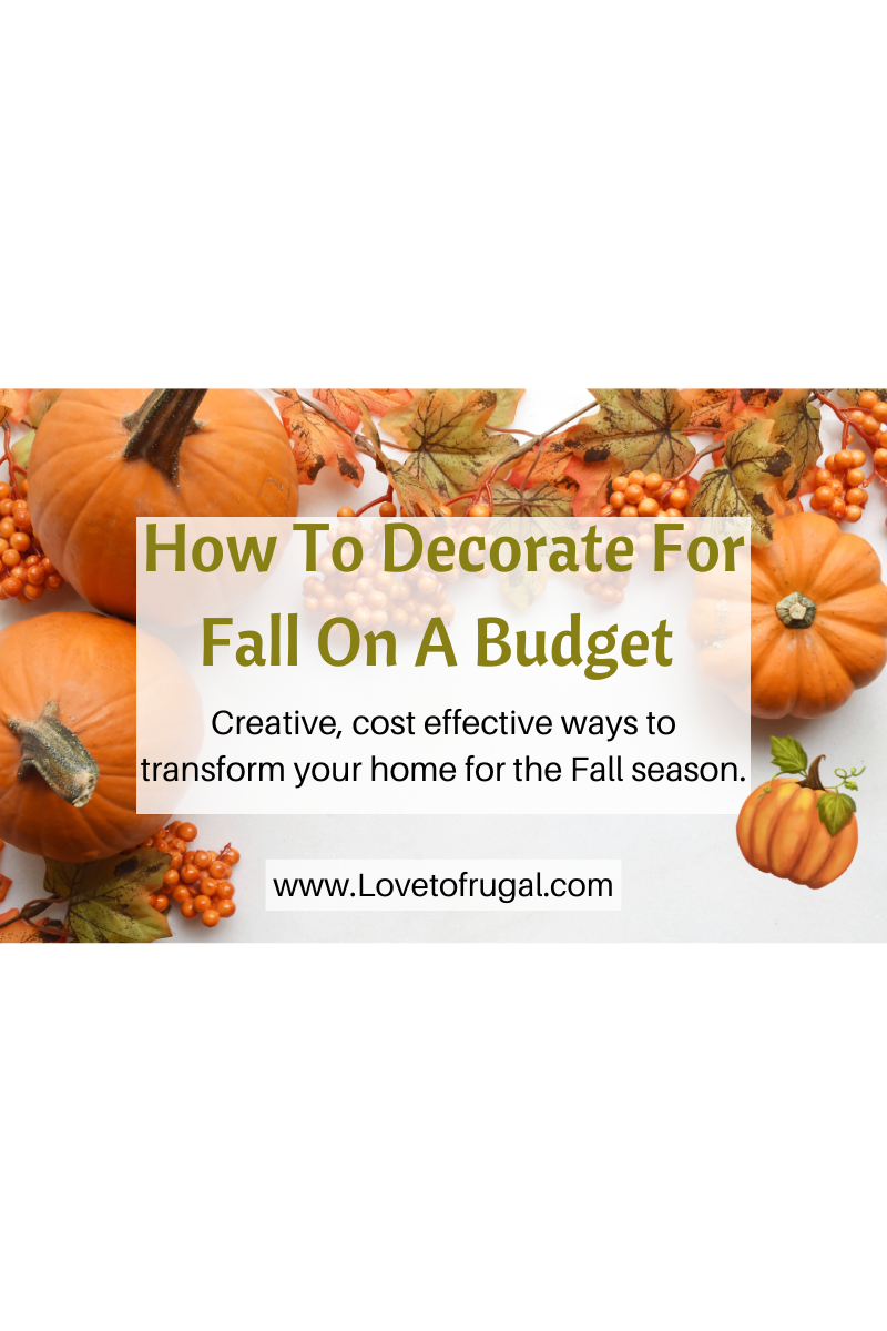 Fall Decorating Ideas On A Budget