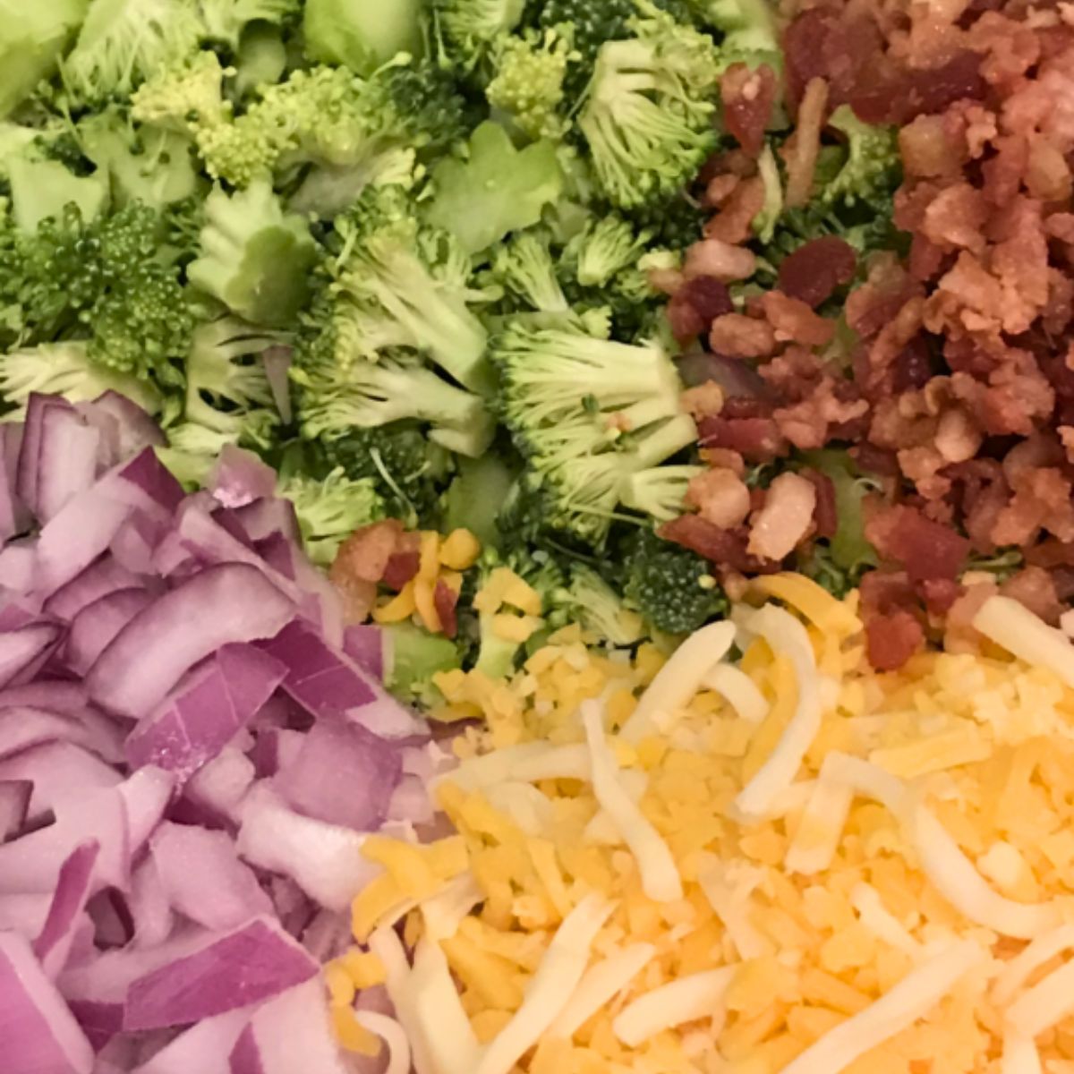 Broccoli Salad with Bacon and Cheese Recipe