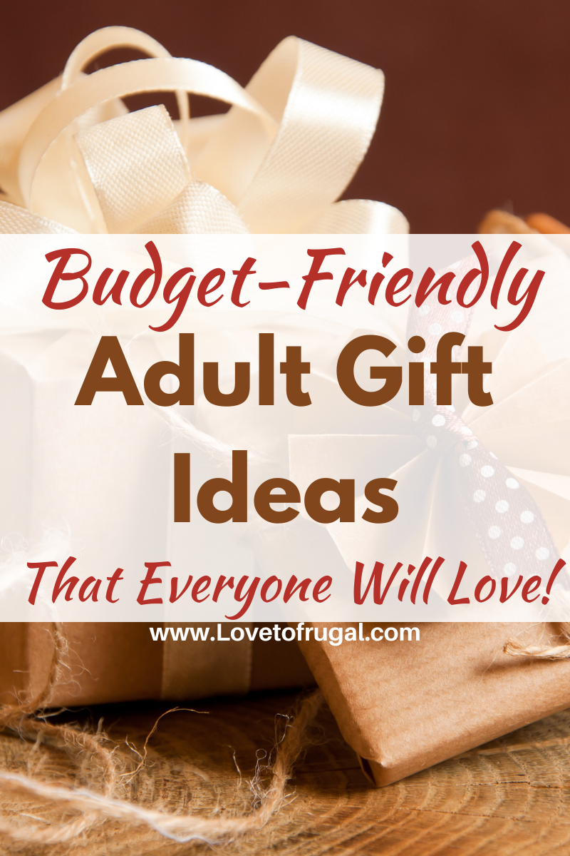 frugal adult gift ideas