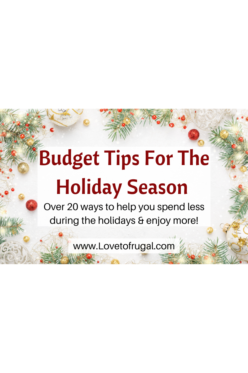 Holiday Season Budget Tips