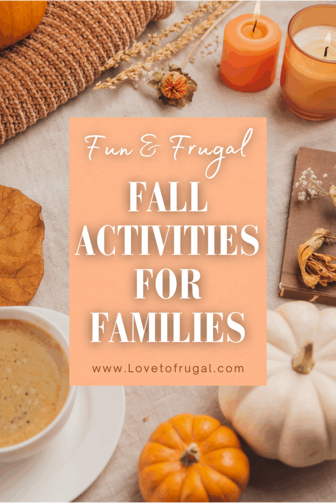 frugal fall activities for families pin