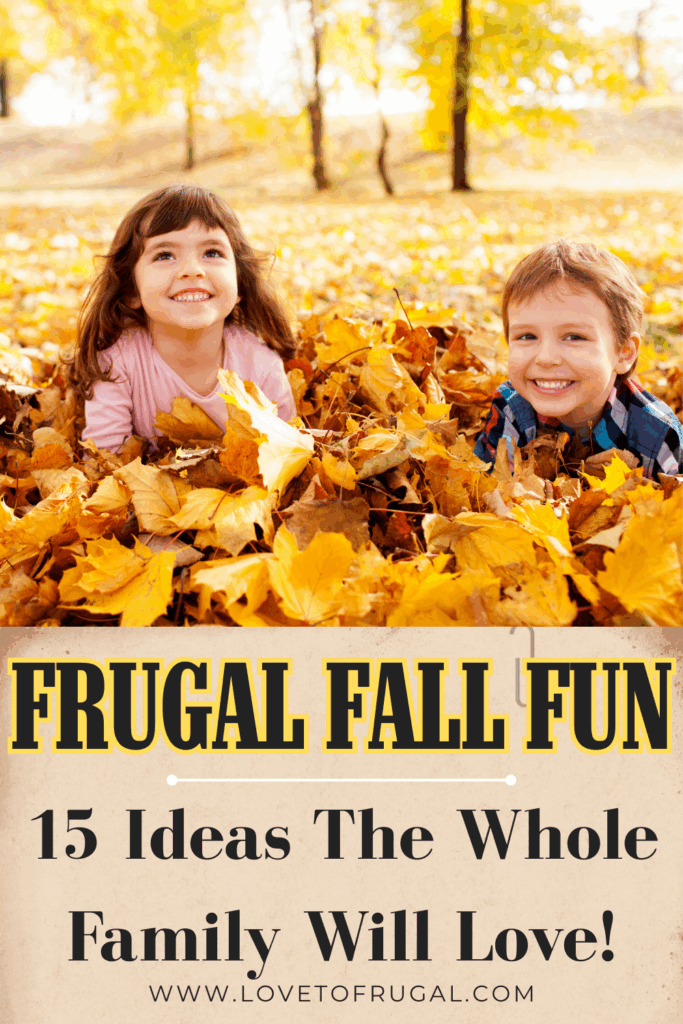 frugal fall activities for families pin