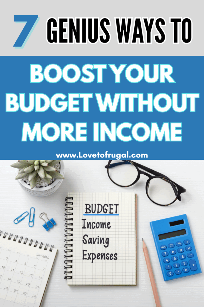 Boost your budget without more income pin