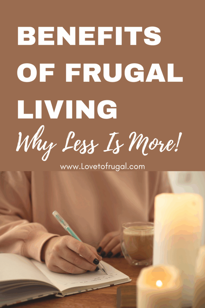 benefits of frugal living pin