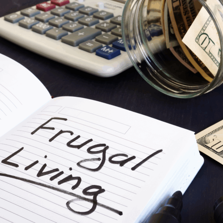 journal with frugal living image