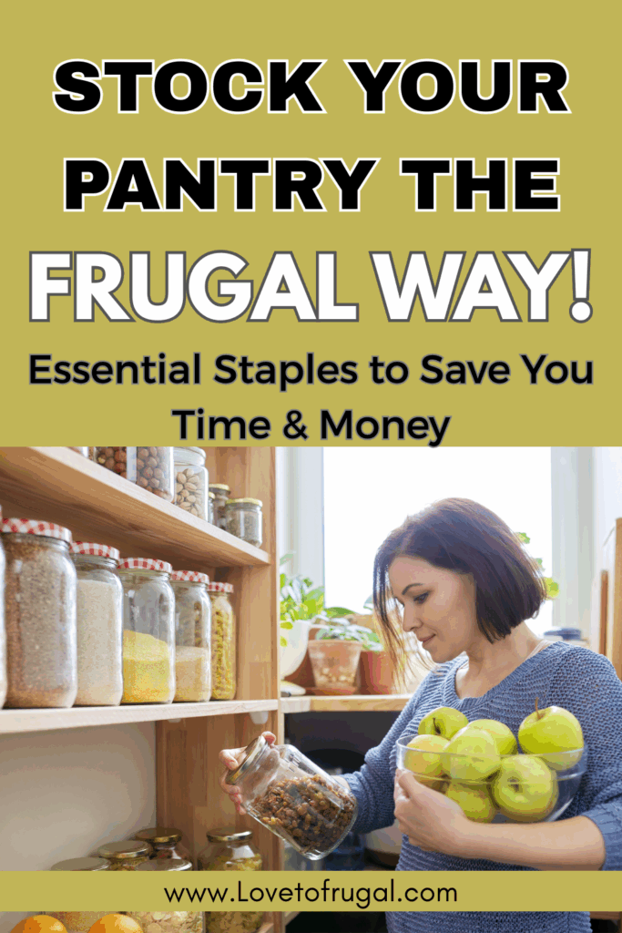 frugal pantry staples pin