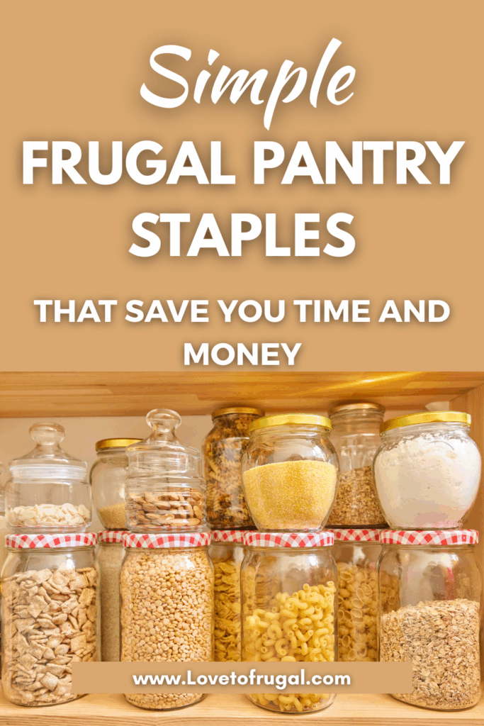 frugal pantry staples pin