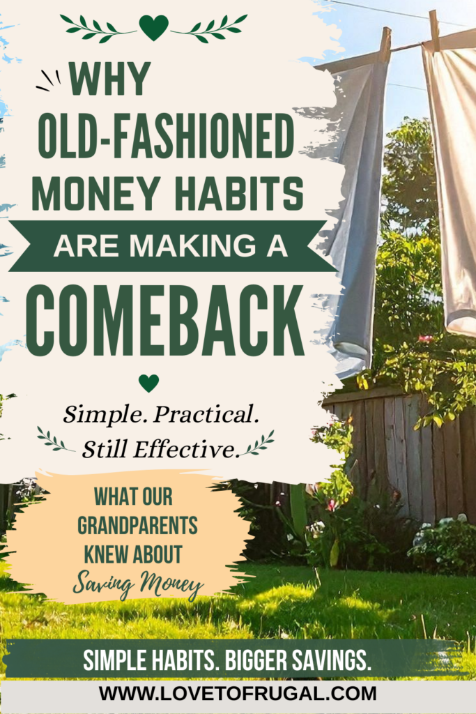 Clothes hanging on an outdoor clothesline. Old fashioned money habits making a comeback as families look for ways to save money.